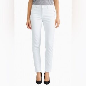 d. jeans Women's Crisp White Mid-rise Skinny Jeans
